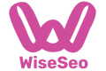 לוגו של WiseSeo בצבע ורוד