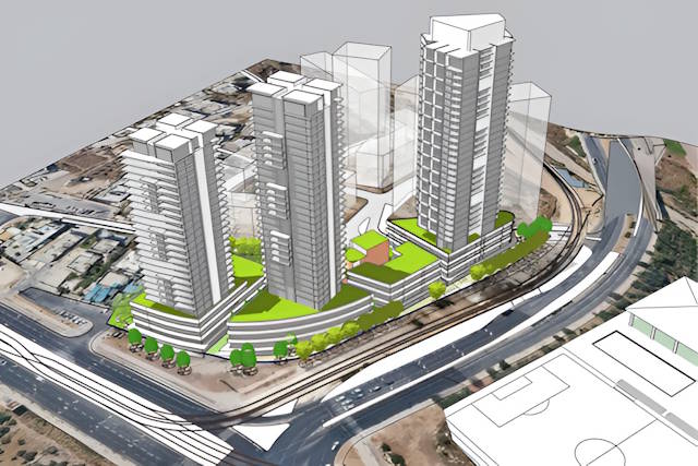 הדמיה שלפרוייקט מתחם דב יוסף ובנבנישתי