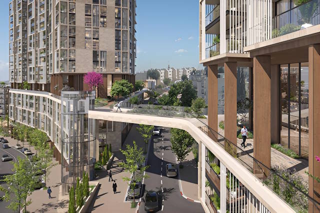 הדמייה של פרוייקט מתחם חיל האוויר ירושלים 2025